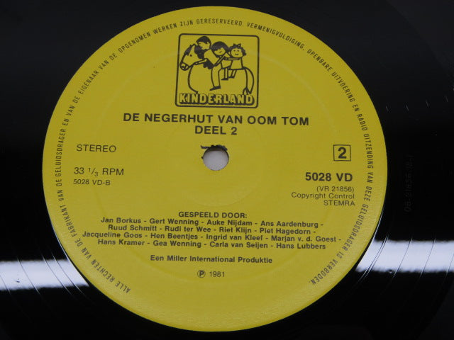 LP, De Negerhut Van Oom Tom, Kinderland, 1981