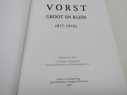 Boek: Vorst, Groot en Klein 877-1976, 1995