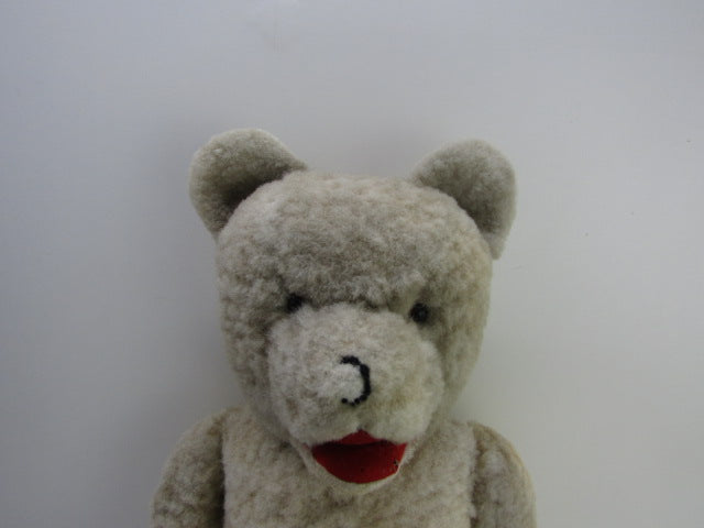 Vintage Witte Teddybeer: Open Mond