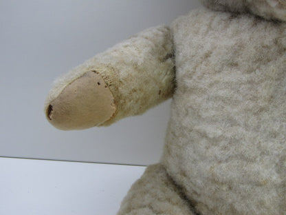 Vintage Witte Teddybeer: Open Mond