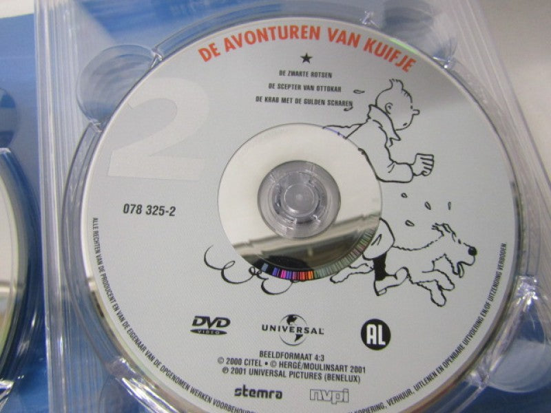 Dvd-box: Kuifje, 22 Avonturen van Kuifje, 2001