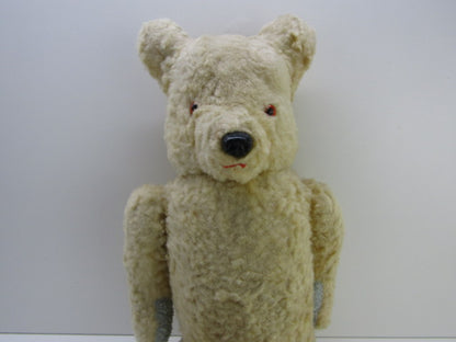 Teddybeer: Vintage Grote Beer, Beige Lichtblauw