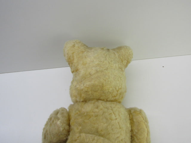 Teddybeer: Vintage Grote Beer, Beige Lichtblauw