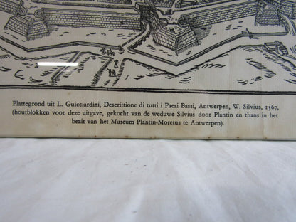 Kaart / Plattegrond: Antverpia, W. Silvius, 1567