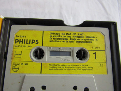 3 x Cassette / Tape: Urbanus 10 Jaar Live, 1983