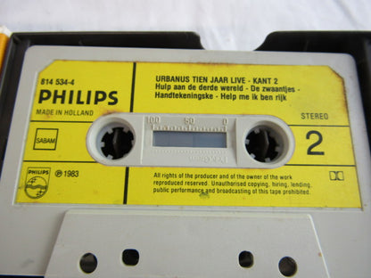 3 x Cassette / Tape: Urbanus 10 Jaar Live, 1983