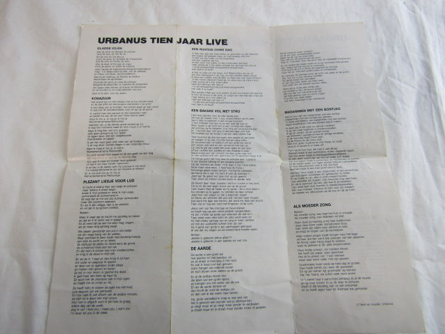 3 x Cassette / Tape: Urbanus 10 Jaar Live, 1983