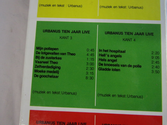 3 x Cassette / Tape: Urbanus 10 Jaar Live, 1983