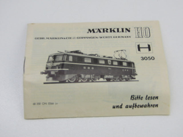 Märklin 3050 HO: Locomotief der SBB, 1964