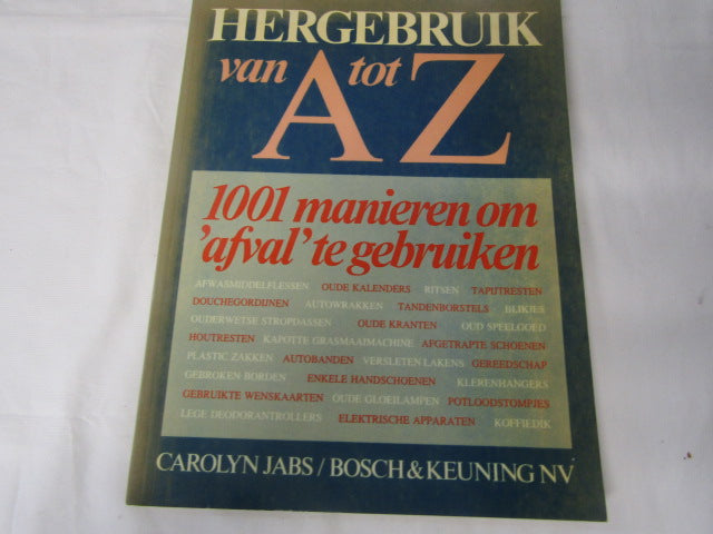 Boek: Hergebruik van A tot Z,  Eerste Druk, 1983